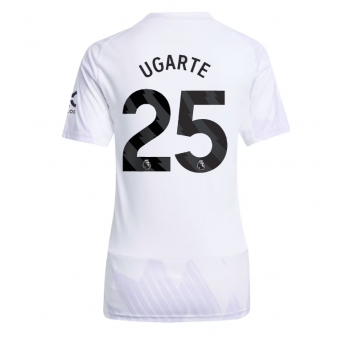 Manchester United Manuel Ugarte #25 Maglia Gara Trasferta Repliche 2025-26 Donna Maniche Corte